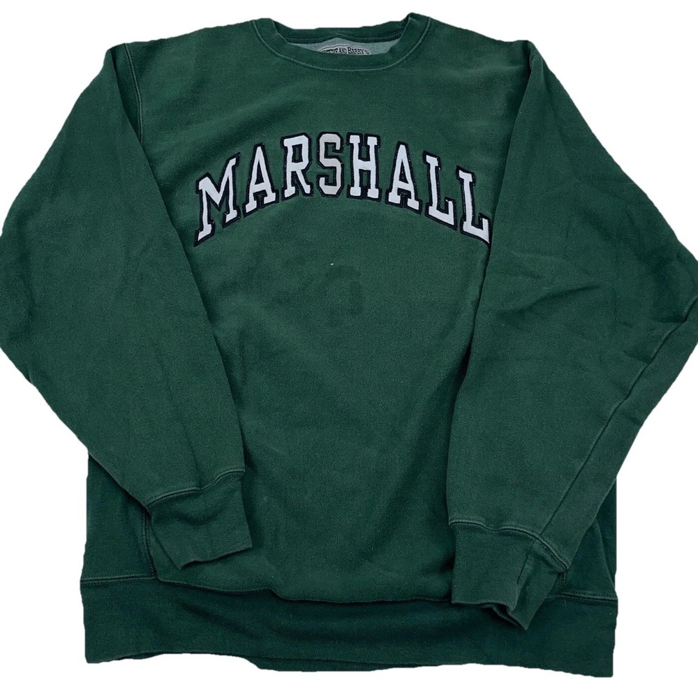 Vintage Marshall Thundering Herd Sweatshirt Men Large Crew Neck Sweater Y2K *